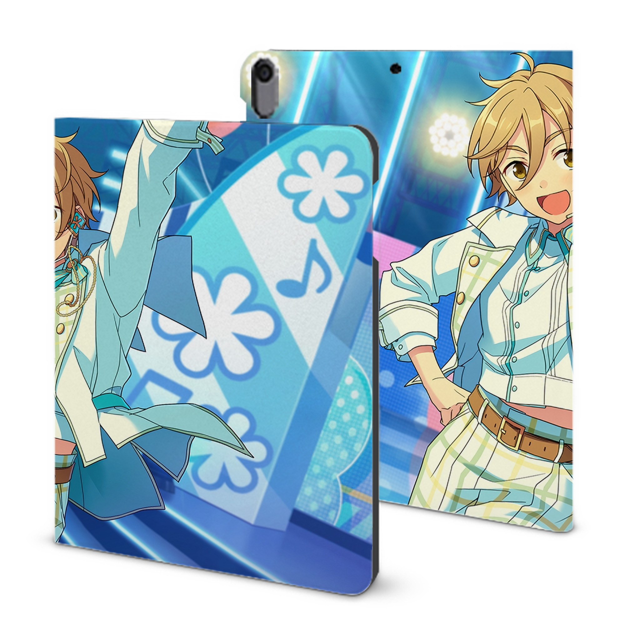 （画像用） あんさんぶるスターズ! Ensemble Stars IPad ケース ブック型 PUレザー TPU 耐衝撃 軽量 薄型 ペン収納なし 全面保護 IPad 各モデル対応